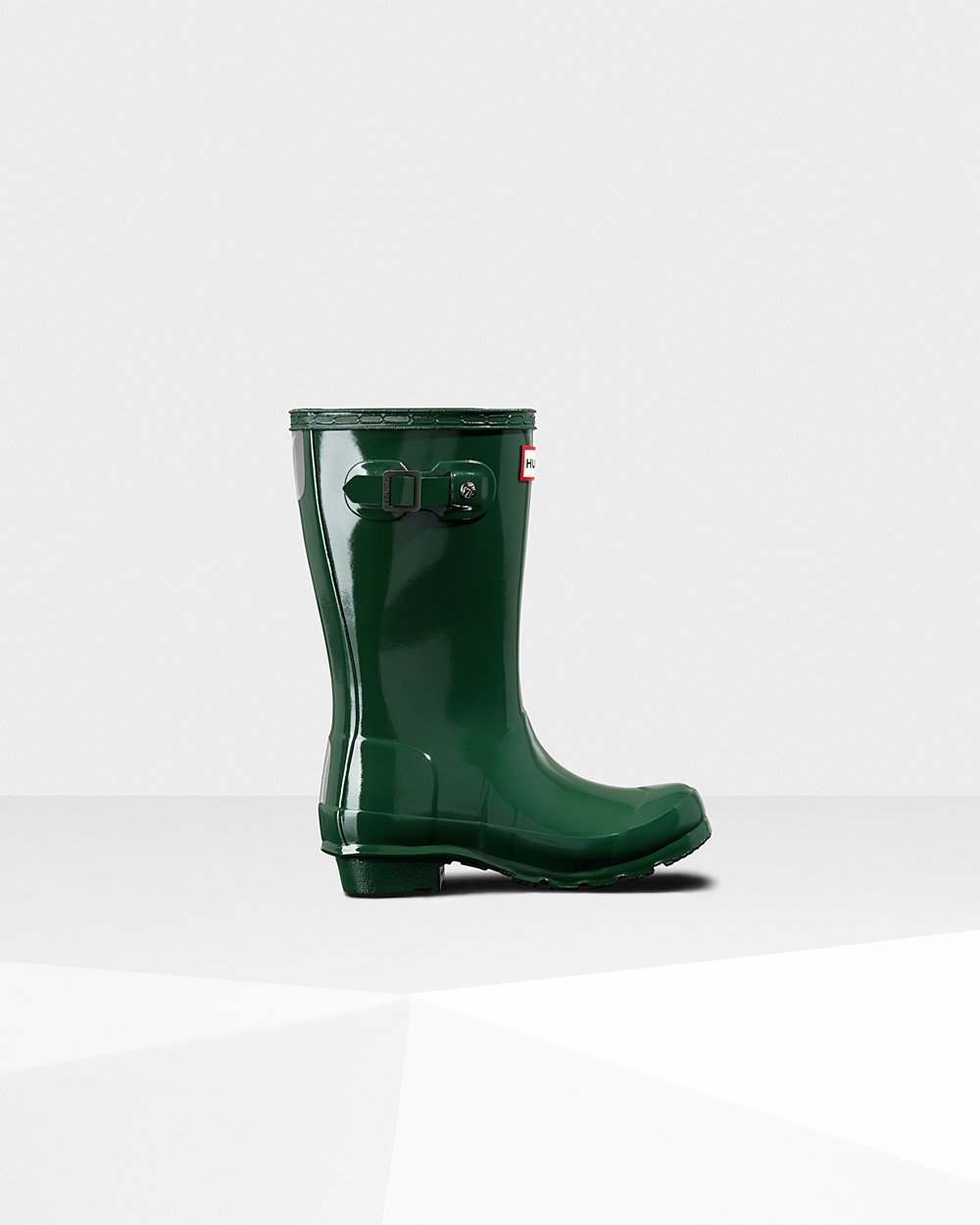 Botas De Agua Original Big Gloss Hunter Niños - Verdes - 962107GIL